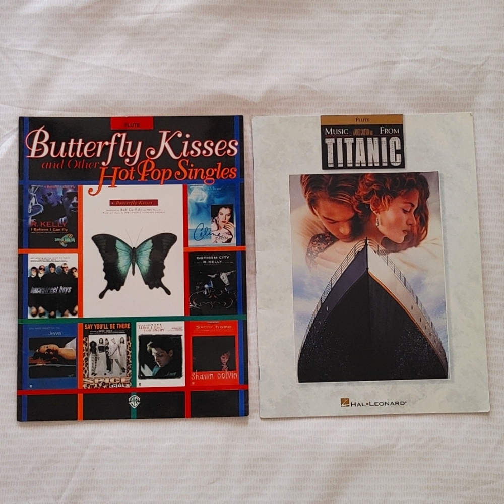90s Flute songbooks sheet music. Pop singles and music from Titanic